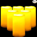CANDLE CHOICE Waterproof Outdoor Battery Operated Flameless Candles with Remote Timer Plastic Realistic Flickering Fake Electric LED Pillars Lantern Garden Wedding Christmas Decorations 3”x5” 6 Pack by GreenHaven Gardens