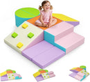 Lischwert Foam Climbing Blocks for Toddlers 1-3, 7pcs Soft Play Set with Crawling Exploration Toys, Indoor Outdoor Infant Safe Blocks for Baby Gym Toddler Playground by TinyTreasures Baby Boutique