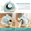 Lcybem Cat Beds for Indoor Cats - Cat Bed Cave with Removable Washable Cushioned Pillow, Calming Cozy Soft Cat Cave, Cute Friendly Dolphin Cat Houses for Indoor Cats No Deformation Pet Bed, L by CozyNest Decor
