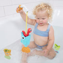 Yookidoo Toddler Baby Bath Magnetic Fishing Game Toy with Water Effects (Ages 2+) Includes 3 Moving Fish, Worm & Fishing Pole (4pc) Floating Fish Playset for Bath Time or Pool (Mold Free) by TinyTreasures Baby Boutique