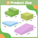6-Piece Foam Climbing Blocks for Toddlers: Baby Foam Climbing Gym PU Leather Colorful Indoor Toy Building Blocks by TinyTreasures Baby Boutique