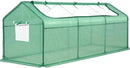 Quictent Portable Mini Cloche Greenhouse w/ Elevated Bottom, Large U-Shaped Zipper Mesh Door & 2 Side Screen Window Waterproof UV-Resistant Hot House for Indoor Outdoor, 95" x 36" x 36" (Green) by GreenHaven Gardens