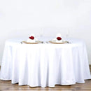 Surmente White Tablecloth for Round Tables, 70-inch Round Table Cloths for Weddings, Banquets, or Restaurants by CozyNest Decor