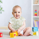 Mess Proof Baby Bib 3 Pack, Waterproof Led Weaning Baby Feeding Bibs with Food Catcher, Travel Feeding Bibs by TinyTreasures Baby Boutique