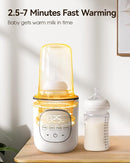 LAREX Bottle Warmer, Fast Baby Bottle Warmer for Breastmilk and Formula, with Timer and Accurate Temp Control, 8 in 1 Baby Milk Warmer BPA Free with Digital Display, Bottle Warmers for All Bottles by TinyTreasures Baby Boutique