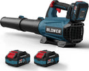 Leaf Blower Cordless (Upgraded) - 630CFM/160MPH, 21V Powerful Electric Cordless Leaf Blower with 2 x 4.0Ah Batteries and Charger, Battery Powered Leaf Blowers for Lawn Care, Patio, Yard, Dust, Snow by GreenHaven Gardens