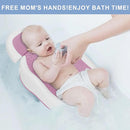 Baby Bath Support,Ideal for Babies Less Than 6 Months Old,with Thermometer-Adjustable Slope Newborn Bathtub, Baby tubs for Baby tubs for Newborn Essentials Must Haves (Pink) by TinyTreasures Baby Boutique