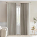MIULEE Stone Back Tab Blackout Curtains 108 Inch Long 2 Panels Set for Bedroom, Rod Pocket/Pinch Pleat Extra Long Thermal Insulated Living Room Darkening Pleated Light Blocking Drapes by TinyTreasures Baby Boutique