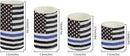 Flameless LED Candles Electric Candles with Remote Timer Control Long Lasting Tealights Fake Candles Set of 4, for Independence Day Party Decoration for July Fourth, American Flag Blue by GreenHaven Gardens
