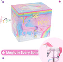 Jewelkeeper Unicorn Musical Jewelry Box for Girls - Cotton Candy Unicorn Design Music Box with 2 Pullout Drawers to Store Earrings, Necklace and Bracelets, Plays The Beautiful Dreamer Tune by TinyTreasures Baby Boutique