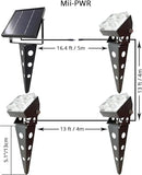 Solar Spot Lights Outdoor Waterproof IP65 Landscape Spotlights with Metal Stake 42ft Cable 3-in-1 Cool White Auto On/Off Dusk to Dawn Uplights for Flag Pole Trees Garden Yard Landscape Downlight by CozyNest Decor