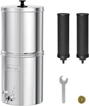 Waterdrop Gravity-fed Water Filter System, Reduces Lead and up to 99% of Chlorine, NSF/ANSI 42&372 Standard, with 2 Black Carbon by CozyNest Decor