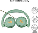 POGS Kids Wired Headphones | The Elephant 2 | Adjustable, Durable Headphones for Kids 3+ | Limited to 85 dB, Microphone | On-Ear | Music-Sharing Function Safe 3.5mm Audio Cable (3.2ft) (rGreen) by TinyTreasures Baby Boutique