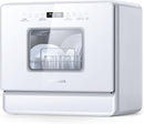 AIRMSEN Countertop Dishwasher Complete 2-Level Rack, Portable Dishwashers with 5L Built-in Water Tank, 3-Spray Arms & 12H Delay Start, No Hookup Needed, A01, White by TinyTreasures Baby Boutique