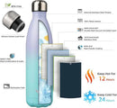 Insulated Water Bottles,25 oz Double Wall Stainless Steel Vacumm Metal Flask for Sports Travel,Lavender Green by CozyNest Decor