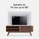 mopio Ensley TV Stand, Mid Century Modern for 55/60/65 inch TV, Farmhouse TV Stand, Entertainment Center with Storage, TV and Media Consol for Living Room (Walnut, 46") by CozyNest Decor