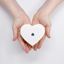 Baptism Gift, First Communion Gift, or Confirmation Gift, Handmade Heart Ceramic Keepsake Box with Irish Blessing and Shamrock in Green by TinyTreasures Baby Boutique