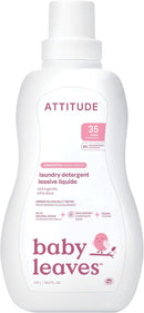 ATTITUDE Baby Laundry Detergent, EWG Verified, Plant and Mineral-Based Formula, HE Compatible, Vegan Household Products, Unscented, 35 Loads, 35.5 Fl Oz by TinyTreasures Baby Boutique