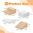 4-Piece Soft PU Leather Toddlers Climbing Toys, Baby Foam Climbing Blocks for Toddlers 3, Foam Play Gym Climbing Structures, Indoor Climb and Crawl Activity Play Set (White and Coffee) by TinyTreasures Baby Boutique