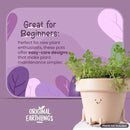 Original Earthlings Legs Out Pot - 3.5 Inch Cute Plant Pot - Plastic Funny Planter with Drainage - Unique Cactus Plant Lover Gift - Small Succulent Face Flower Pot - Cute Plant Gifts for Plant Lovers by GreenHaven Gardens