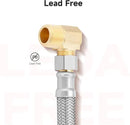 Roastove Universal Dishwasher Installation Kit,4 Ft Stainless Steel Dishwasher Hose,Burst Proof Water Supply Line with 3/8" Compression Connections by CozyNest Decor