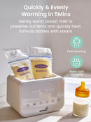 Baby Bottle Warmer, Grownsy 10-in-1 Fast Bottle Warmer Accurate Temp Control, with LCD Display, Timer, Defrost, Sterili-zing, Keep 24H, Double Bottle Warmer for Breastmilk& Formula, Heat Baby Food by TinyTreasures Baby Boutique