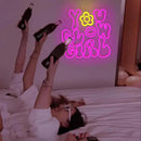 WLHOPE You Glow Girl Neon Sign Pink Led Neon Signs for Wall Decor USB Glowing Girl Neon Light Signs Man Cave Wall Art Signs for Bedroom Girls Room Bar Club Shop Office Wedding Birthday Party by GreenHaven Gardens