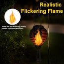 Hot Air Balloon Solar Lantern with Flickering Flame, Glass Hanging Garden Lights Outdoor Waterproof for Tree Yard Patio Mother's Day Gift, 18" H Flag by GreenHaven Gardens