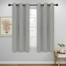 Easy-Going Blackout Curtains for Bedroom, Solid Thermal Insulated Grommet and Noise Reduction Window Drapes, Room Darkening Curtains for Living Room, 2 Panels(46x63 in, Light Gray) by CozyNest Decor