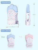 Giftty Teething Mitten Chew Mitt Baby Teether Glove - Self Soothing Teether, Teething Pain Relief Soothing Toy, Prevent Scratches - For 0-6 Months by TinyTreasures Baby Boutique