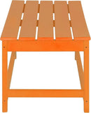 WO Home Furniture Adirondack Chairs Table Set of 3 PCS Outdoor Folding Chairs Coffee Table Weather/UV Resistant for Lawn, Garden, Bon Fire, Balcony (Orange) by GreenHaven Gardens