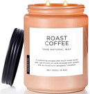 M&SENSE Coffee Candles Scented Strong, 2 Wick Jar Candle 19.4oz, 110 Hours Burning Time, Organic Natural Soy Wax Candle for Bedroom Kitchen Home Decor, Housewarming Gift for Men and Women by CozyNest Decor