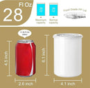 Sweejar Ceramic Food Storage Jar, Salt Container with Airtight Plastic Lid & Date Tracker, 28 Oz Kitchen Canisters for Flour, Rice, Sugar, Coffee, Spices, Pantry Organization (White) by CozyNest Decor