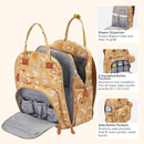 BabbleRoo Diaper Bag Backpack - Baby Essentials Travel Tote - Multi Function Water Resistant Diaper Bag, Travel Essentials Baby Bag with Changing Pad, Stroller Straps & Pacifier Case - Unisex, Safari by TinyTreasures Baby Boutique