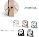 Analog Alarm Clock, Silent Non-Ticking Quartz Movement, Battery-Operated with Snooze & On-Demand Light, Easy to Set Gentle Wake Bedside Desk Clock, Ideal for Home, Travel, Office (Yellow) by CozyNest Decor