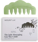 Mount Lai Hand-Carved Natural Jade Gua Sha Scalp Comb – Scalp Massager & Scraping Guasha Tool for Relaxation, Blood Circulation & Cooling by CozyNest Decor