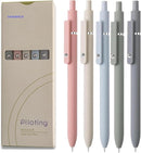 Vanhench 5Pcs Gel Pens, Black Ink Pen Fine Point Smooth Writing Pen, Aesthetic Pens for Journaling Note Taking, Teacher Gifts for Women, Teacher Supplies, Preppy Stuff by TinyTreasures Baby Boutique