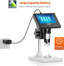 Elikliv Microscope, LCD Digital Coin Microscope 1000x, Coin Magnifier with 8 Adjustable LED Lights, PC View Compatible with Windows/MacBook, EDM4, 4.3-Inch by TinyTreasures Baby Boutique