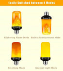 Hompavo 【Upgraded】 LED Flame Light Bulbs, 4 Modes Flickering Light Bulbs with Upside Down Effect, E26/E27 Flame Bulb for Halloween Christmas Party Patio Porch Home Indoor & Outdoor Decorations - 2 by GreenHaven Gardens