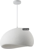 19.7in Wabi Sabi Pendant Lights Kitchen Island Lighting Fixture Ceiling Mount White Modern Japanese Lamp Japandi Chandelier for Dining Living Room Hallway Bedroom Restaurant Hanging Lamp by CozyNest Decor