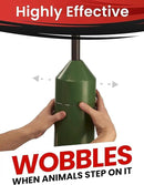 iPrimio 18" Squirrel Baffle - Easy Install Pole Wrap Around Baffle: Protect Hanging Bird Feeders, Squirrel Baffles for Feeders, No Tool Install, Durable Weather Resistant, for Bird Feeder Poles by GreenHaven Gardens
