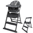 6-in-1 Baby High Chair, Convertible Highchair for Babies to Toddlers, Step Stool for Dining Time, Foldable & Easy Clean, Space-Saving Design, Adjustable, Navy Blue by TinyTreasures Baby Boutique
