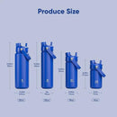 Insulated Water Bottle with Straw Stainless Steel Water Bottle, Leak-Proof, BPA-Free, Double Wall Vacuum Keeps Cold for 24 Hours for Sports, Travel, School (32 oz, Royal Blue) by CozyNest Decor