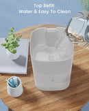 Esemoil Humidifiers for Bedroom, 3.5L Top Fill Cool Mist Humidifier for Baby Nursery & Plants, Oil Diffuser, 40 Hour & 8 Color Night Light, 28dB Quiet, 360° Nozzle, Auto Shut-Off and BPA Free by TinyTreasures Baby Boutique