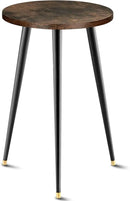 Tall Plant Stand Indoor, Mid Century Wood Plant Stand Plant Table for Flower Pots, Heavy Duty Metal Plant Holder, Modern Home Decor Small Round Side End Table (11.8"x20") by GreenHaven Gardens