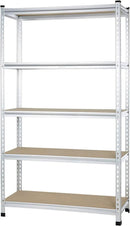 Amazon Basics 5-Tier Medium Duty Storage Shelving Single Post Press Board Shelf - 48 x 18 x 72 Inches, Aluminum by GreenHaven Gardens