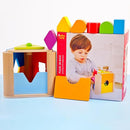 Shape Discovery Plug-in Box | Beech Wooden Shape Sorter Toy with 6 Puzzles | Montessori Learning for Toddlers 18+ Months by TinyTreasures Baby Boutique