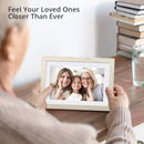 Dragon Touch Digital Picture Frame WiFi 10 inch IPS Touch Screen Digital Photo Frame Display, 32GB Storage, Auto-Rotate, Share Photos via App, Email, Cloud, Classic 10 White, XKS0001-WT-US2 by TinyTreasures Baby Boutique