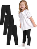 Witwot 3 Pack Baby Girls Leggings Toddler Kids Soft Cotton Pants Size 18M-5T by TinyTreasures Baby Boutique