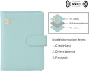 Melsbrinna Passport Holder,Passport Holder Card Slots,Cute Passport cover for Women/Men,Waterproof Rfid Blocking Travel Wallet (Pink Aqua green) by TinyTreasures Baby Boutique